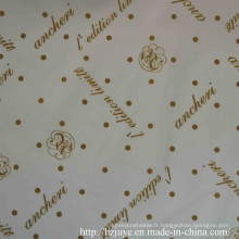 Tissu de doublure imprimé 100% polyester pour vêtements de mode